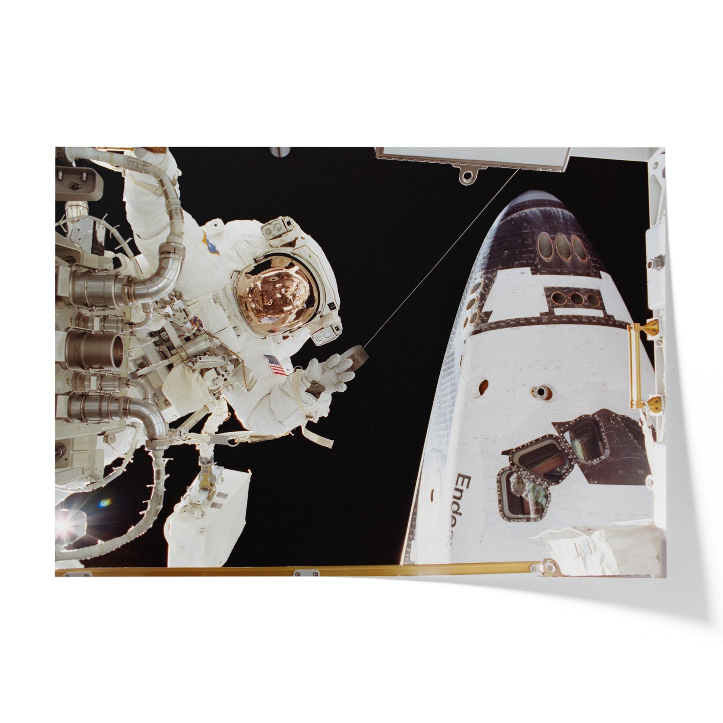 John Herrington Performs a Spacewalk