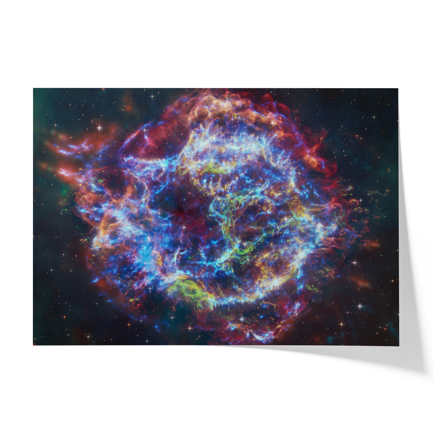 Cas A - Chandra/Webb/Hubble/Spitzer composite