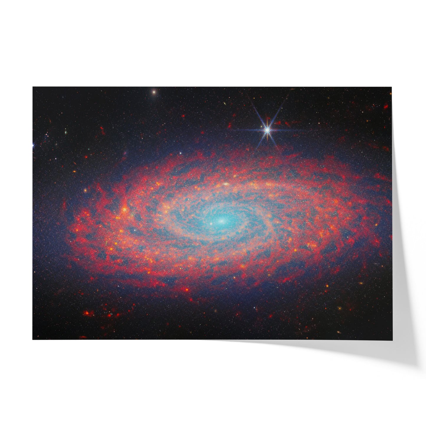 Webb’s near and mid-infrared view of spiral galaxy (NGC 2090)