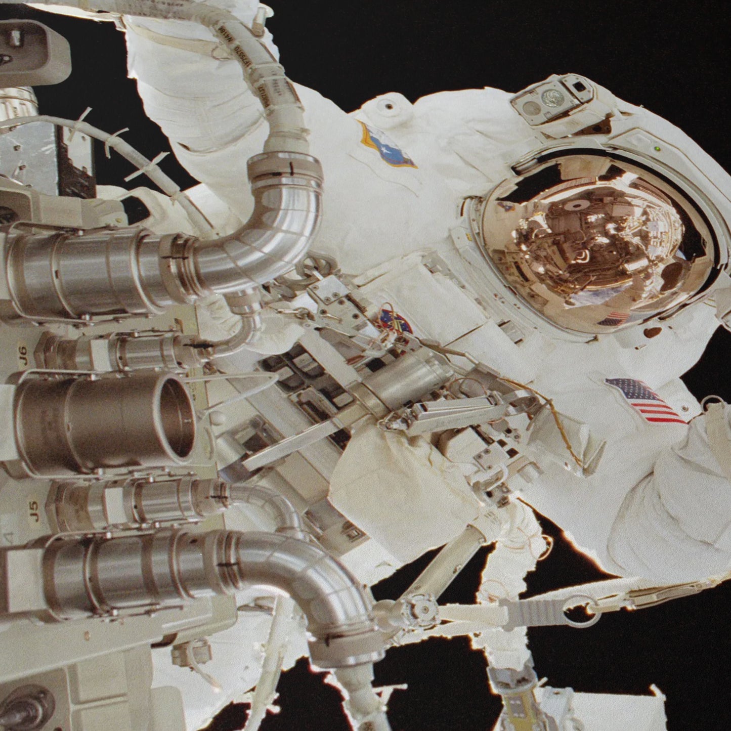 John Herrington Performs a Spacewalk