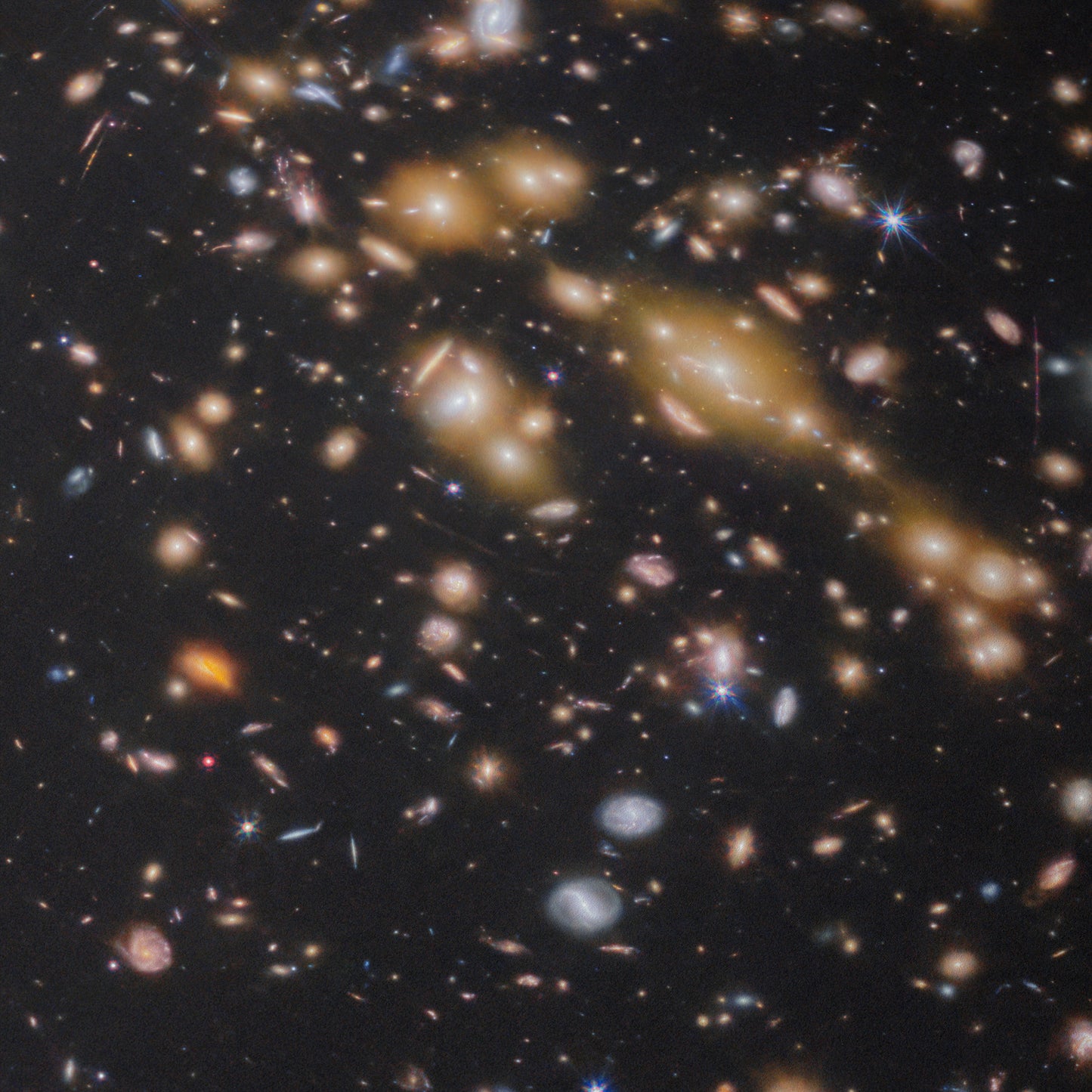 Galaxy cluster (SPT-CL J0615−5746) (wide-field view)