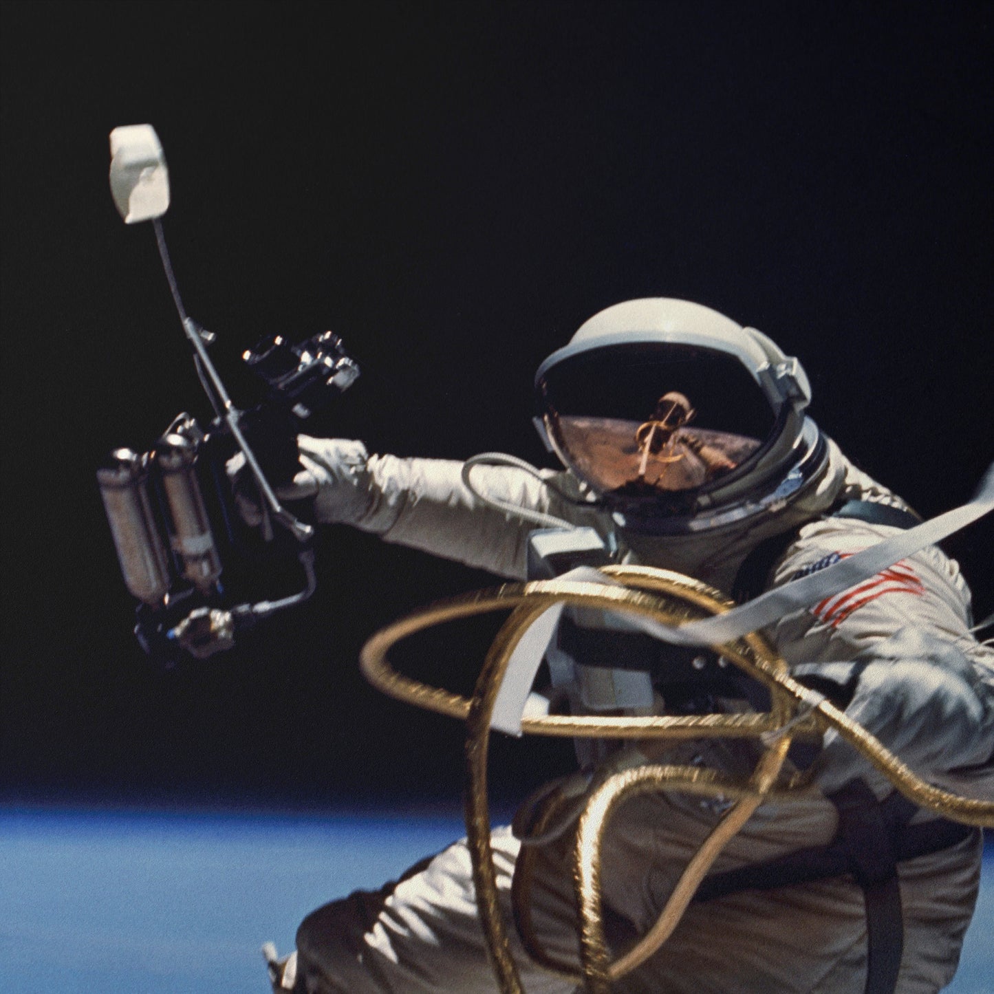 Ed White performs first U.S. spacewalk