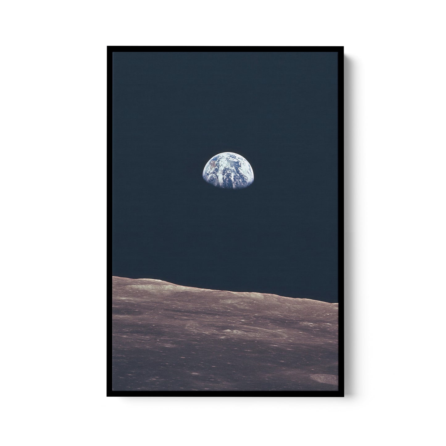 Earth Rise as Seen From Lunar Orbit